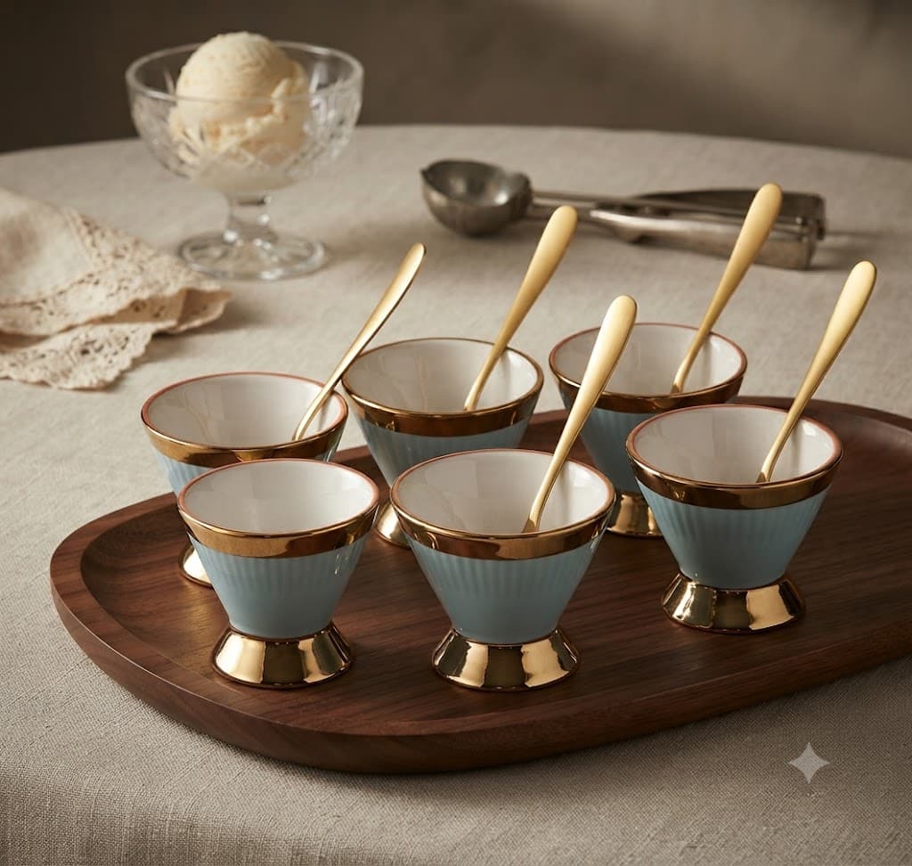 Liva Ice Cream Set (Gold)